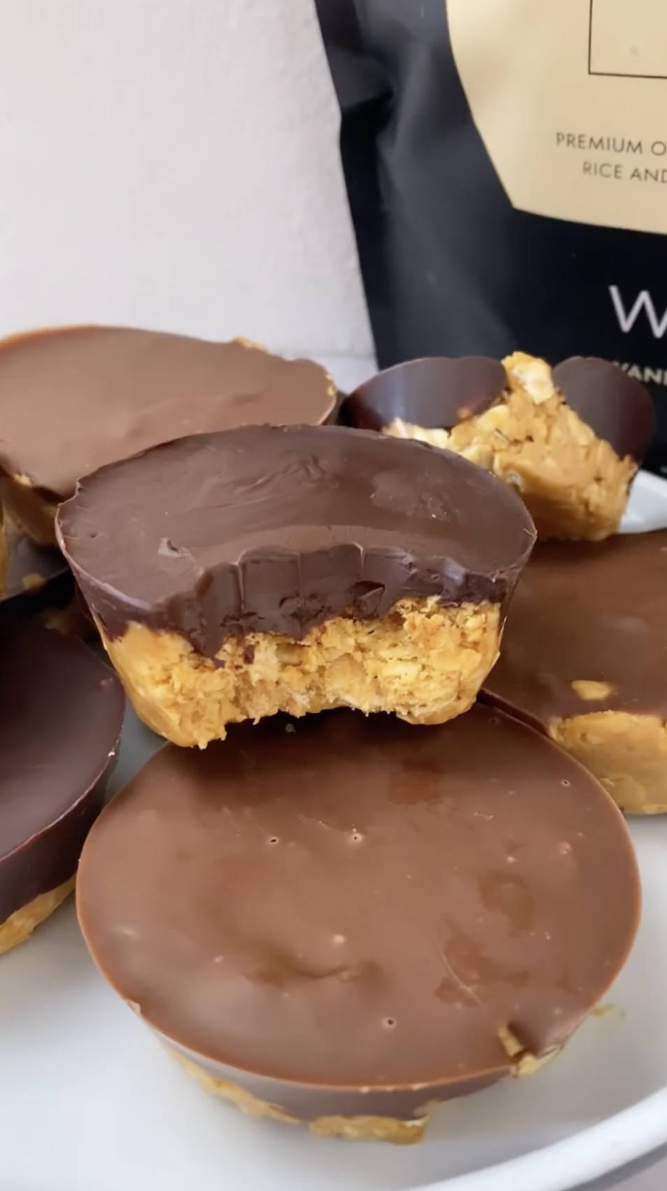 Peanut Butter and Chocolate Protein Cups