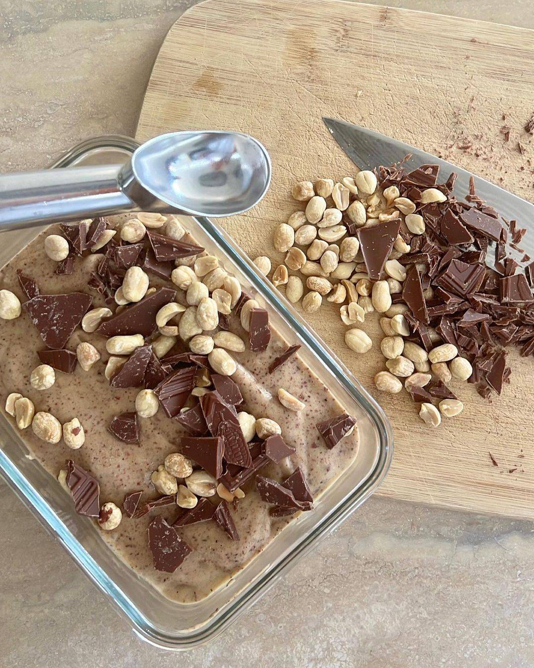 Choc Chip Peanut Butter Nice-Cream