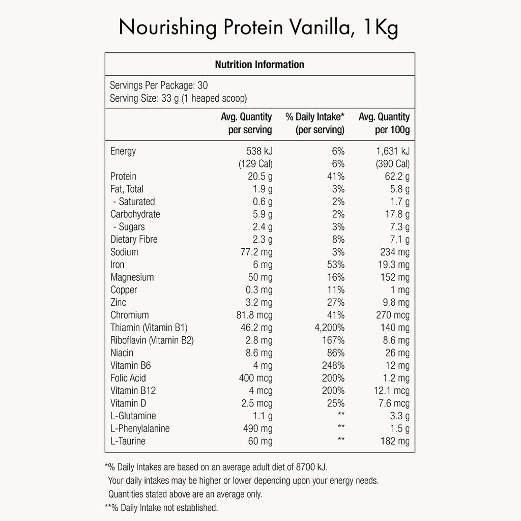 2::Unflavoured 300g + Vanilla Protein 1kg