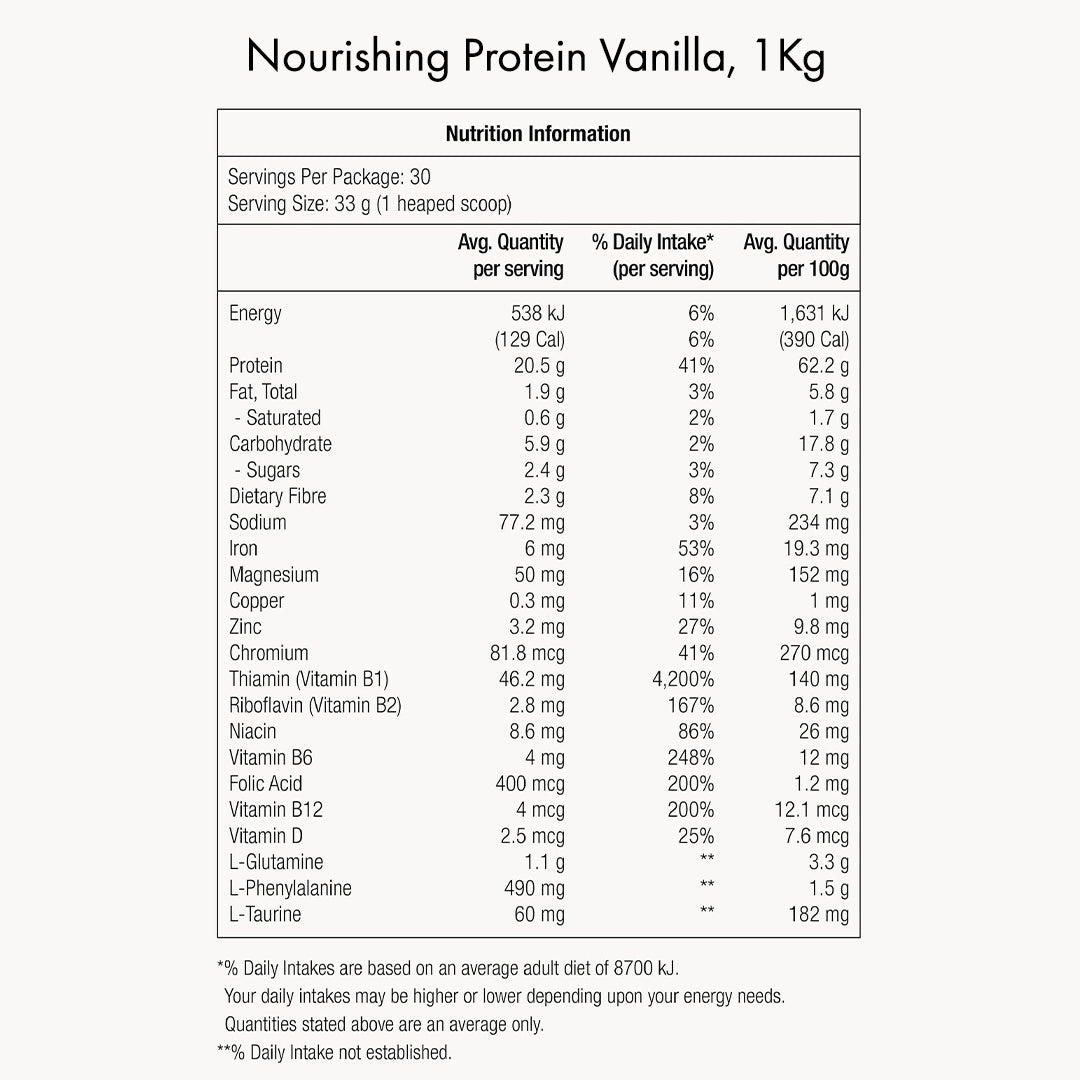 2::Unflavoured 300g + Vanilla Protein 1kg